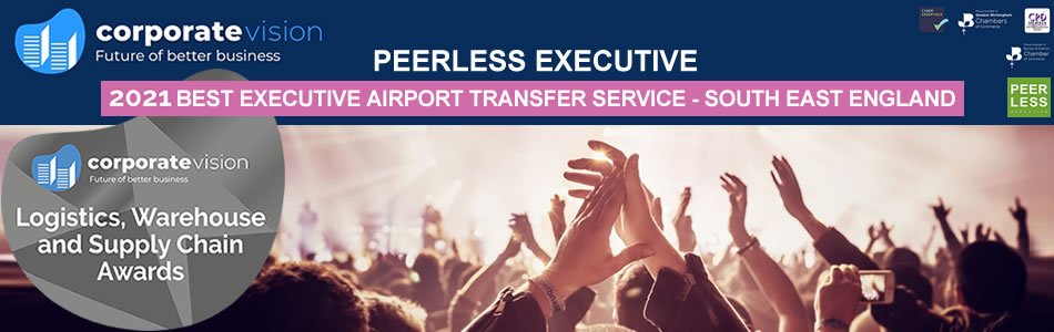 Peerless Executive awarded Best Executive Airport Transfer 2021 Southeast England